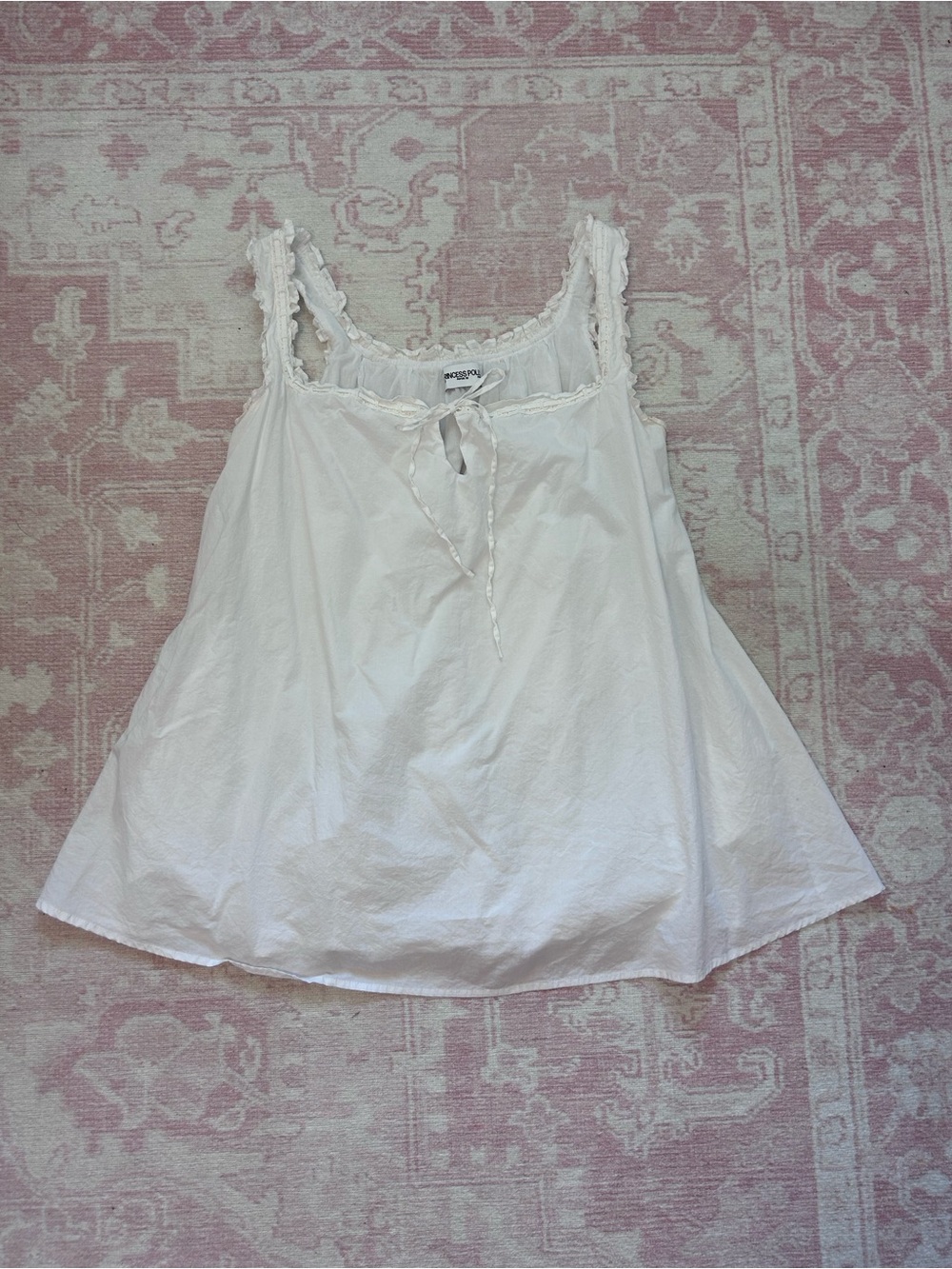 Princess Polly Babydoll Mini Dress Square Neck Ruffle Straps - Picture 3 of 11